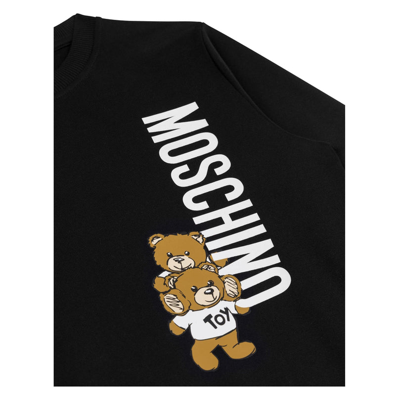 Black Bear Logo Print Sweatshirt