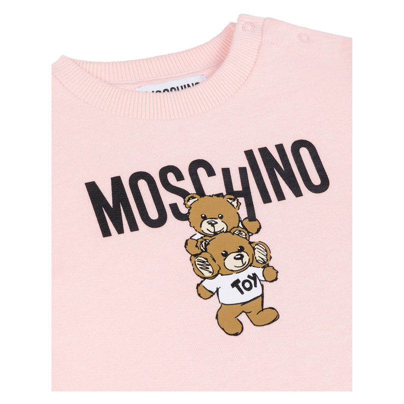 Pink Bear Logo Dress