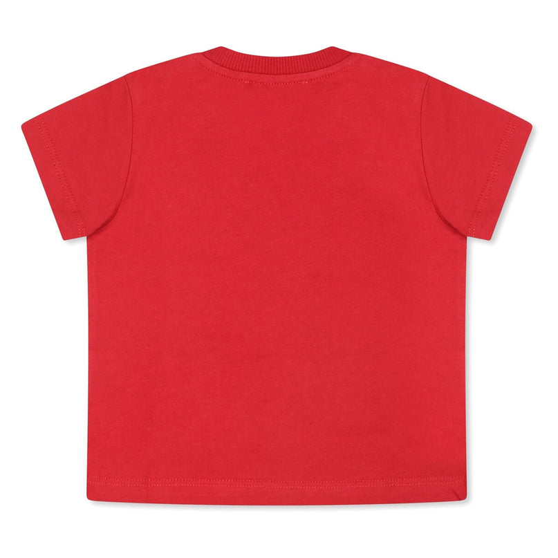 Red 3 Bears Logo Print T-Shirt