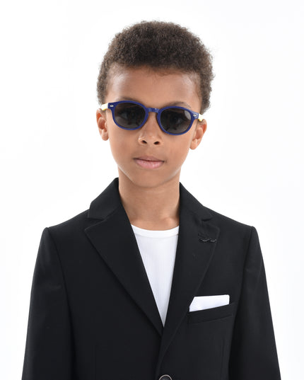 kids-atelier-moustache-kid-boy-baby-black-twill-peak-lapel-blazer-22m20-black