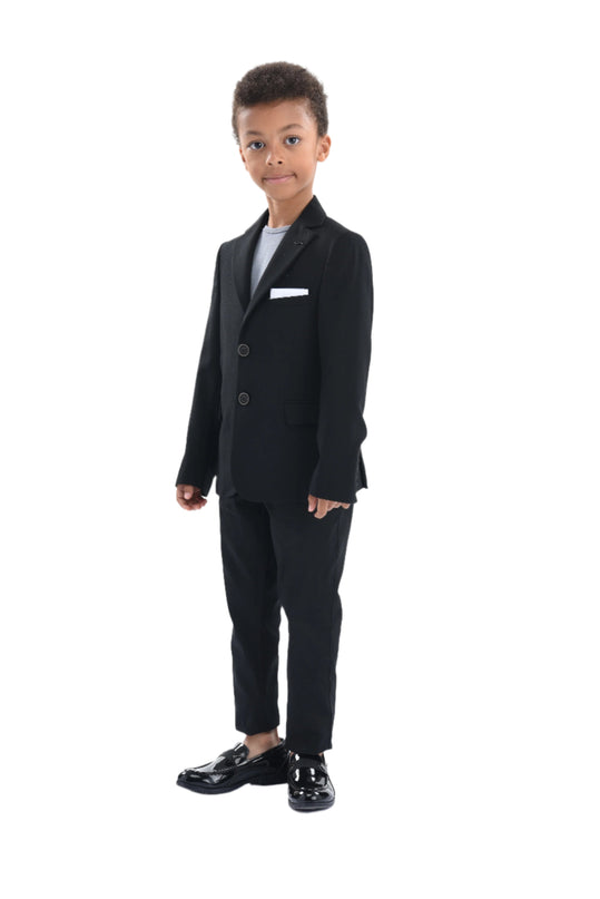 kids-atelier-moustache-kid-boy-baby-black-twill-peak-lapel-blazer-22m20-black