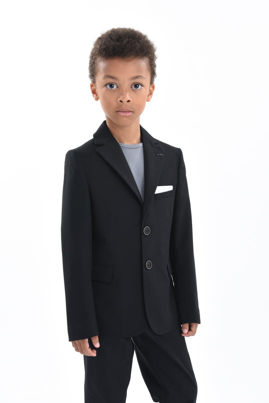 kids-atelier-moustache-kid-boy-baby-black-twill-peak-lapel-blazer-22m20-black