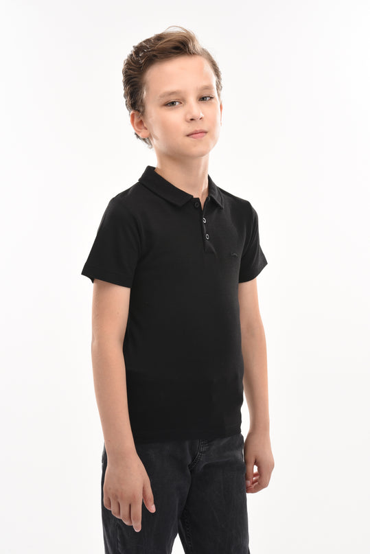 kids-atelier-moustache-kid-baby-boy-black-solid-logo-polo-320710-black