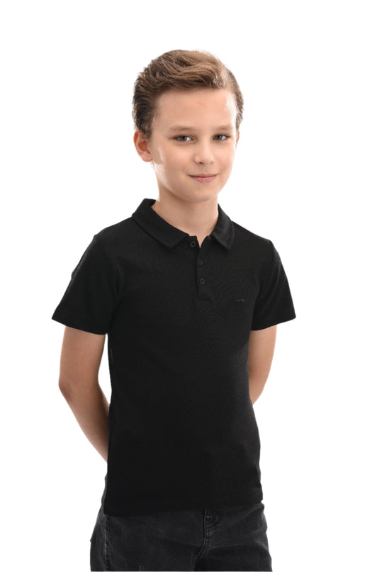 kids-atelier-moustache-kid-baby-boy-black-solid-logo-polo-320710-black