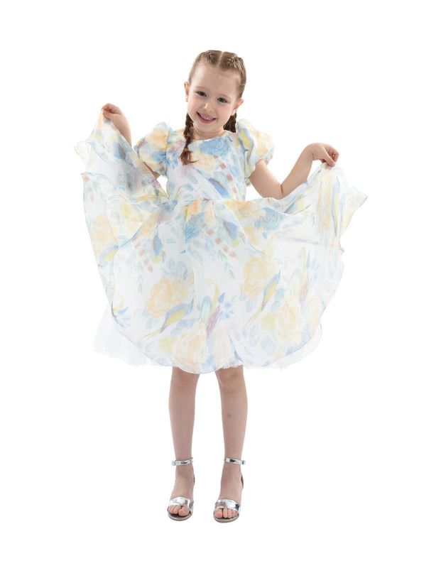 Blue Chablis Floral Garden Organza Dress