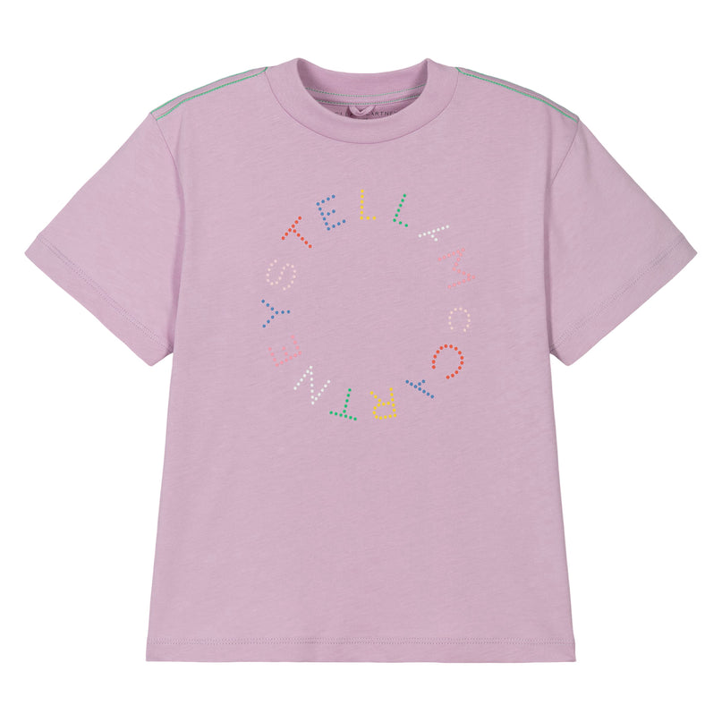 Pink Logo Dot Print T-Shirt