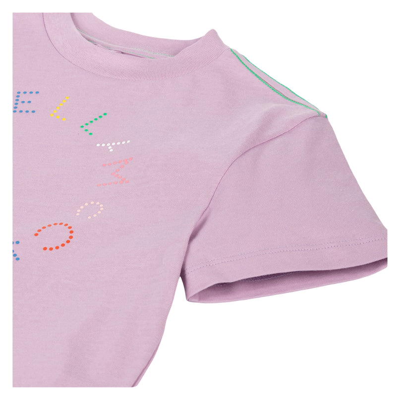 Pink Logo Dot Print T-Shirt