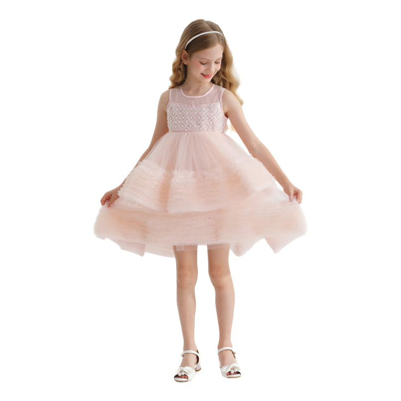 Pink Sweetberry Sleeveless Bubble Dress