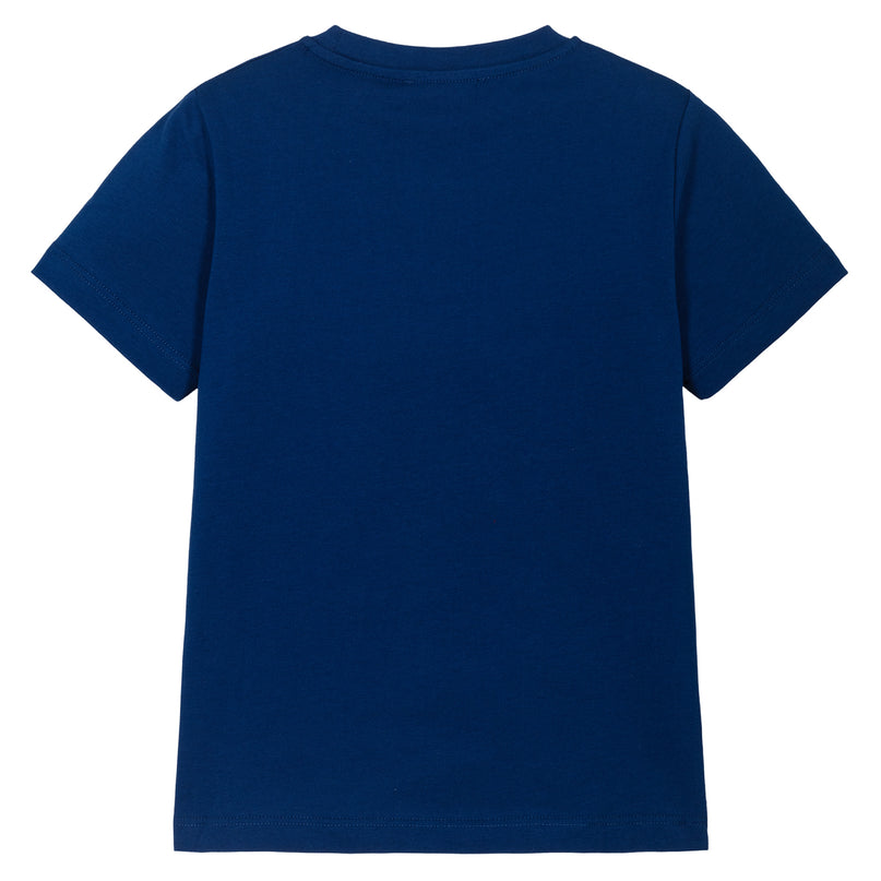 Blue Medusa Cotton T-Shirt