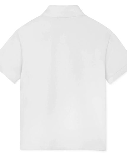 White Logo Polo