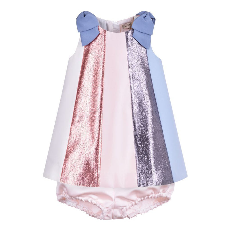 Rainbow Trapeze Dress & Bloomers