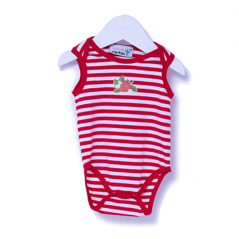 kids-atelier-sweet-cactus-baby-boy-girl-2-pc-red-strawberry-onesie-set-51009