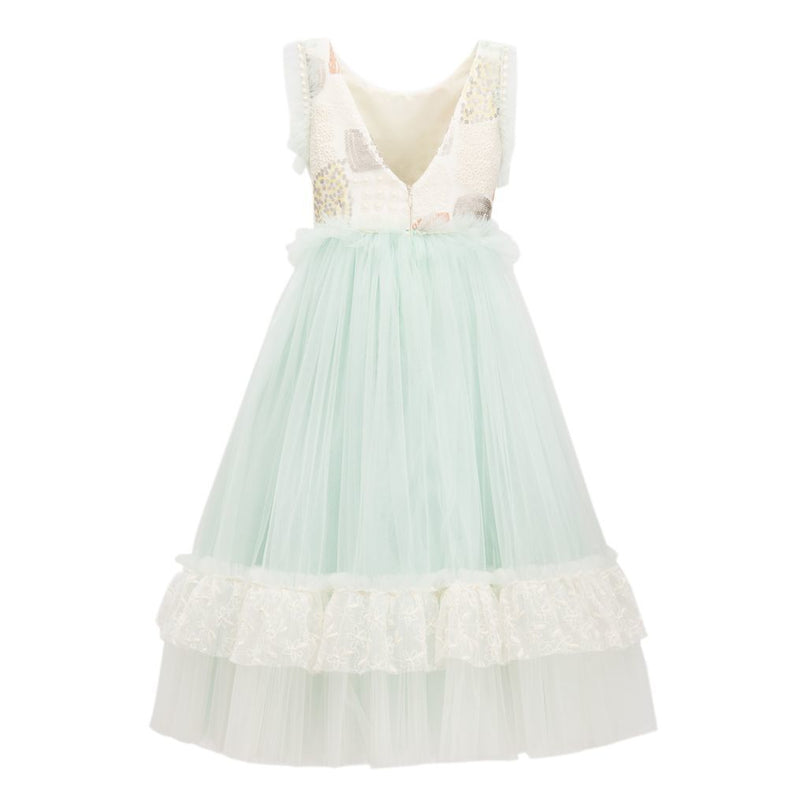 Mint Lynn Embroidered Dress