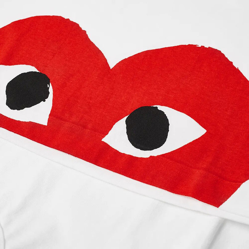 White Low Red Heart T-Shirt