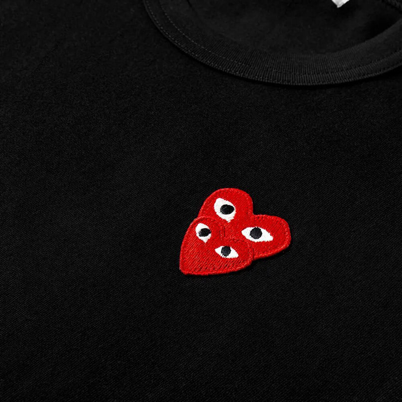 Black Double Hearts T-Shirt