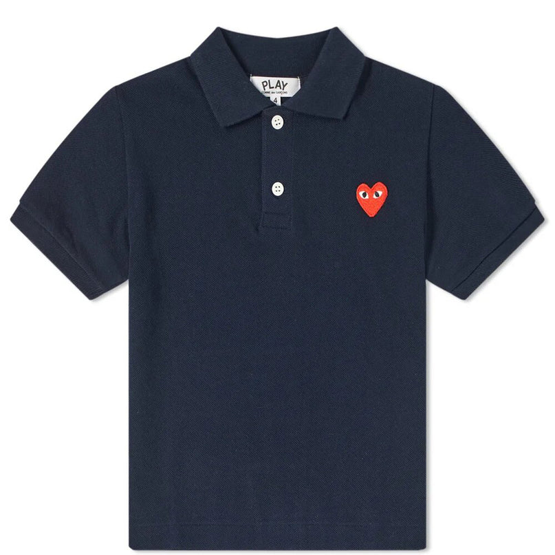 Navy Heart Polo