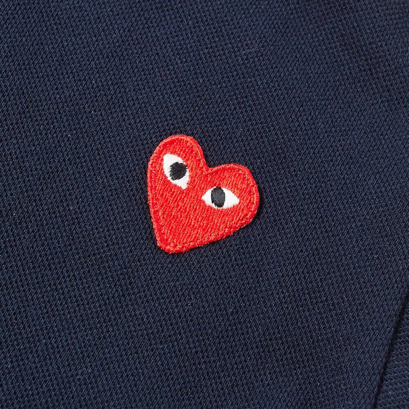 Navy Heart Polo