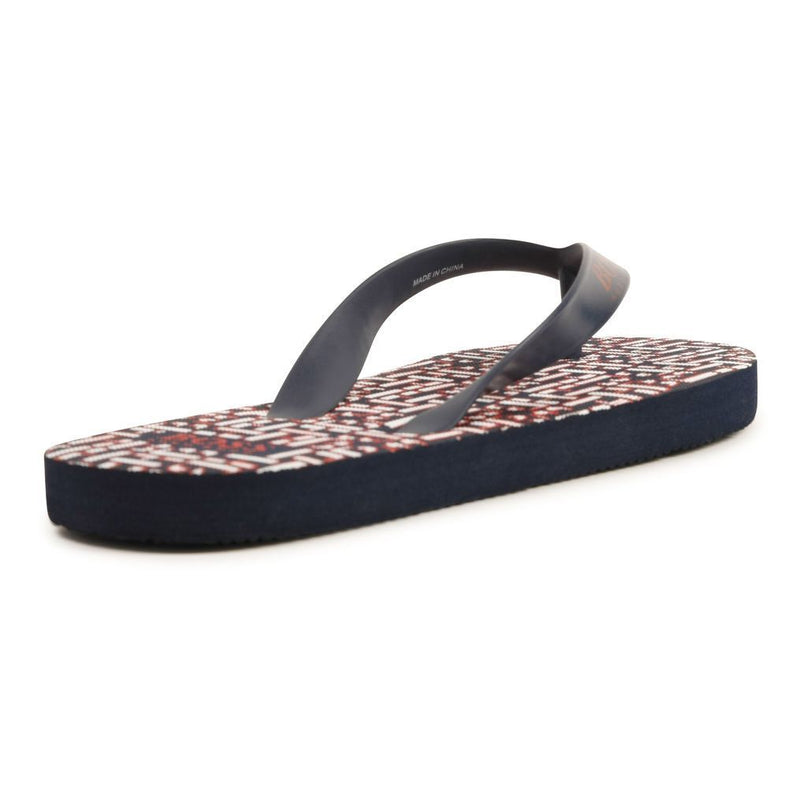 boss-Navy Logo Flip Flop-j29247-849