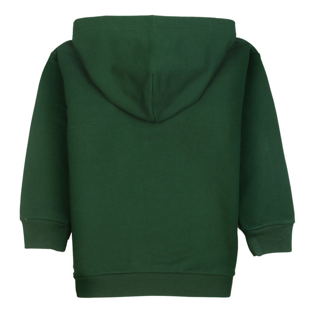 kids - atelier Logo Hooded Sweatshirt Green