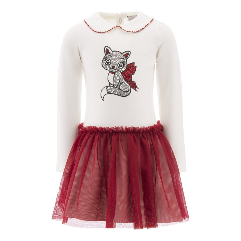 Red Crystal Cat Tutu Dress