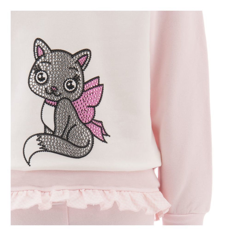 Pink Crystal Cat Tracksuit