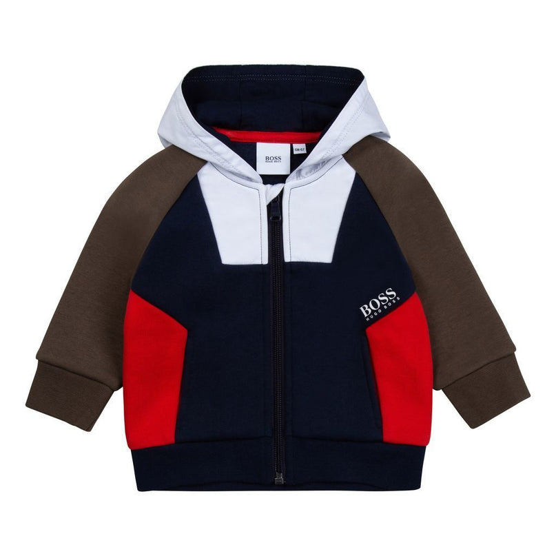 boss-Navy & Red Hoodie-j05898-849