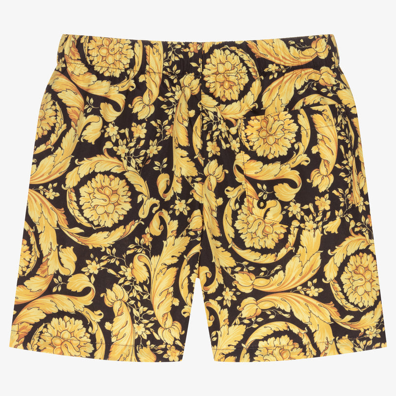 versace-Black & Gold Swim Shorts-1000271-1a02640-5b000