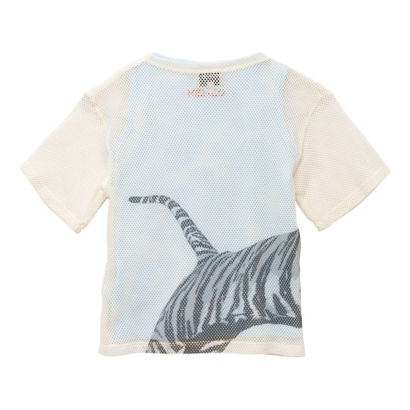 kenzo-White Tiger Print T-Shirt-k15496-152