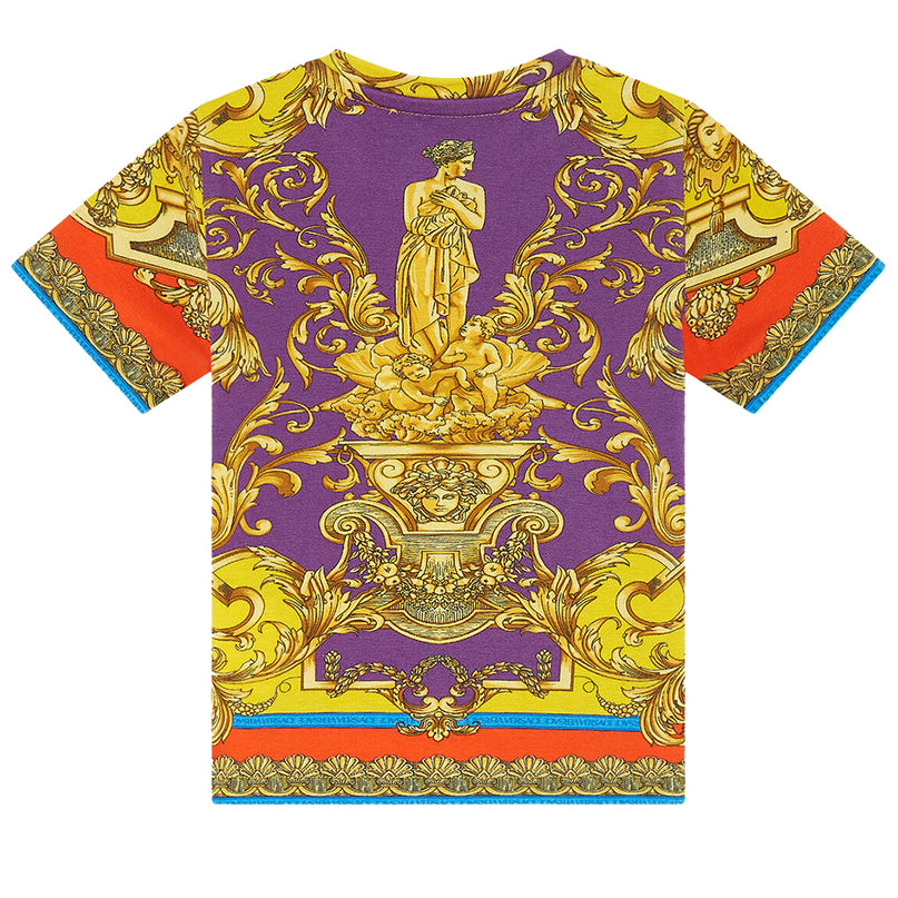 versace-Barocco Kids T-Shirt-1000102-1a03630-5l290