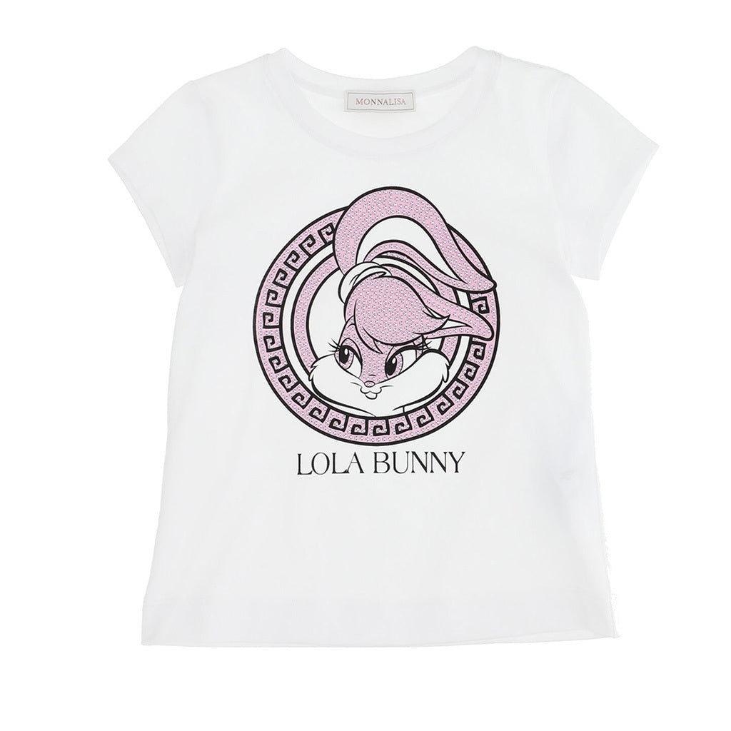 White Lola Bunny Graphic T Shirt kids atelier