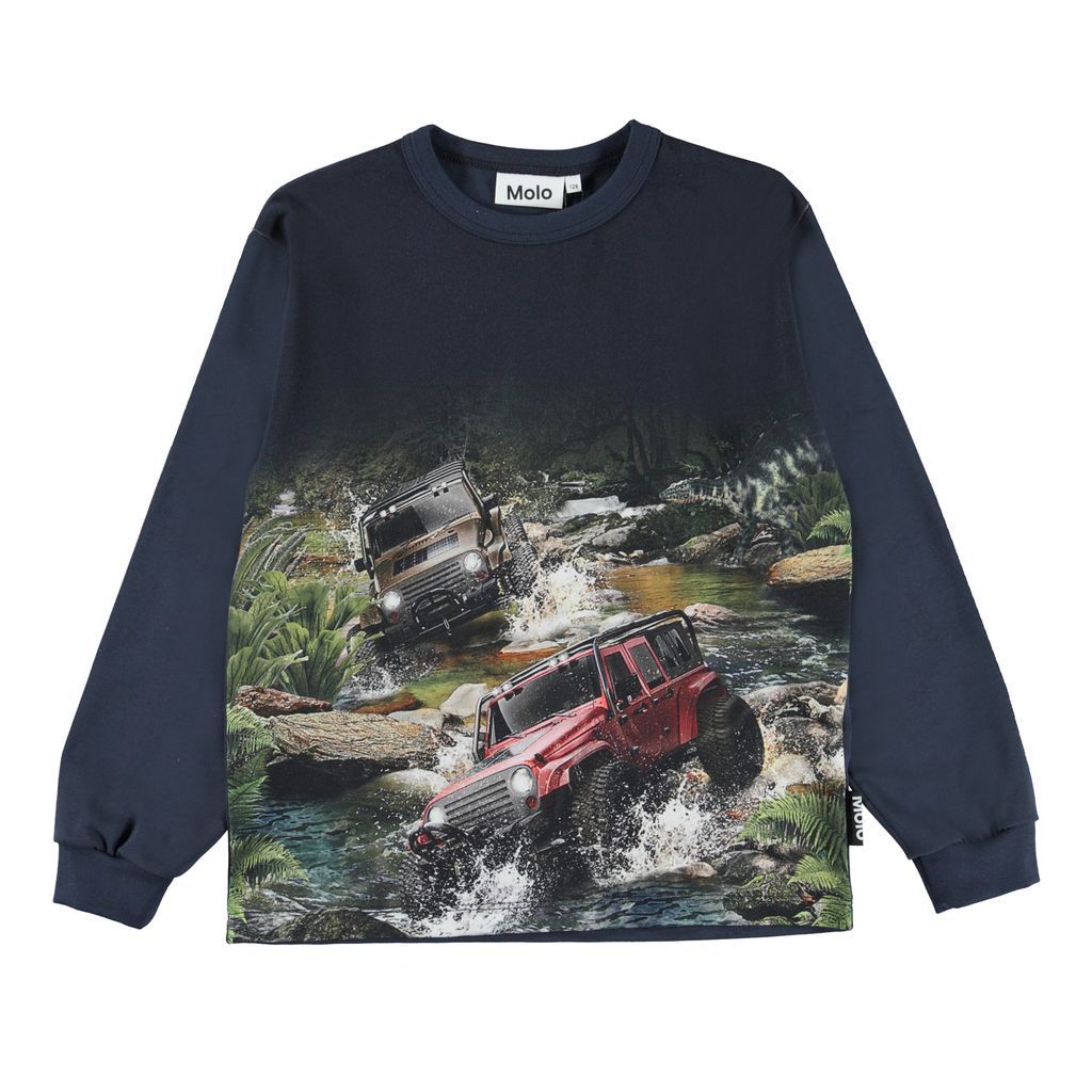 Off white navy outlet & white graphic sweatshirt