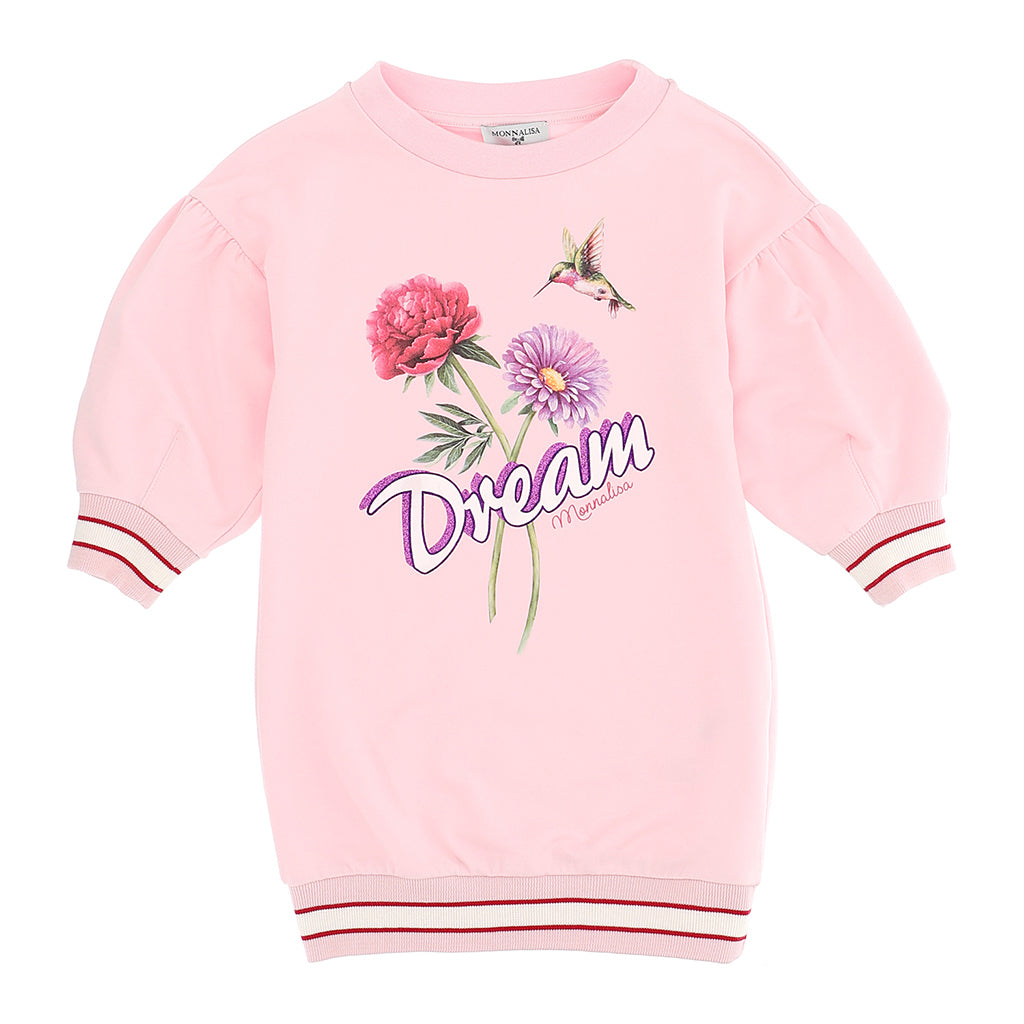 Pink best sale floral sweatshirt