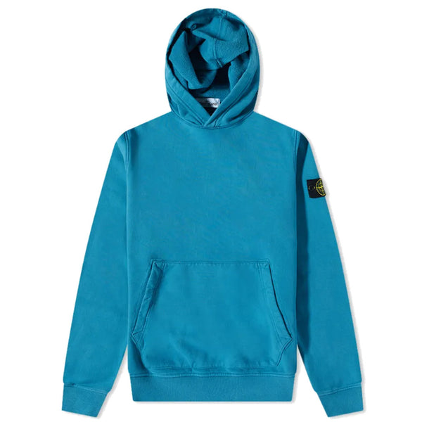 STONE ISLAND-HOODIE-771661640-V0023-COBALT BLUE - kids 