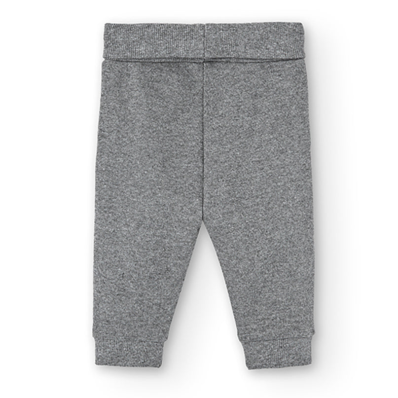 Boboli-grey-Trousers knit for baby boy-125176-8125