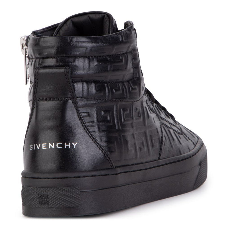 givenchy-h29075-09b-Black Debossed Logo Print