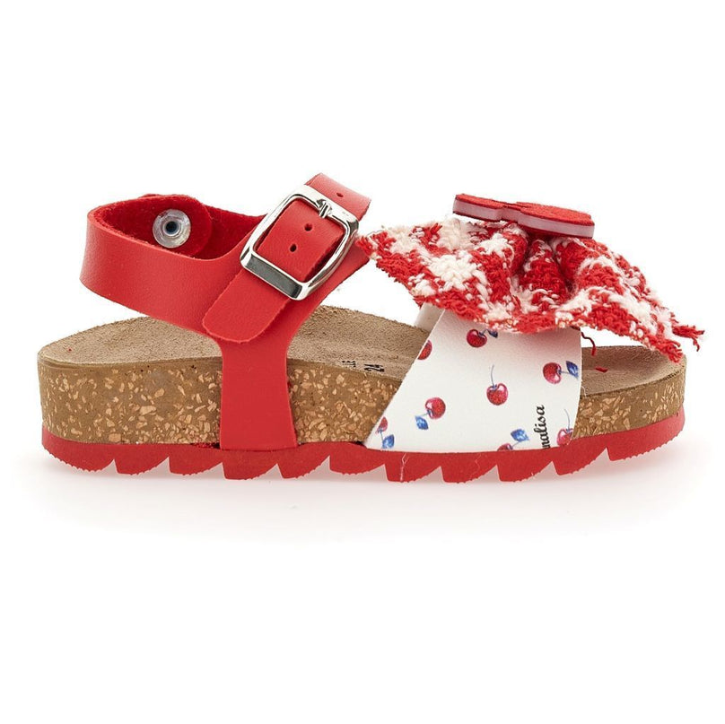 monnalisa-Red & White Sandals-8ca009-1700-0043