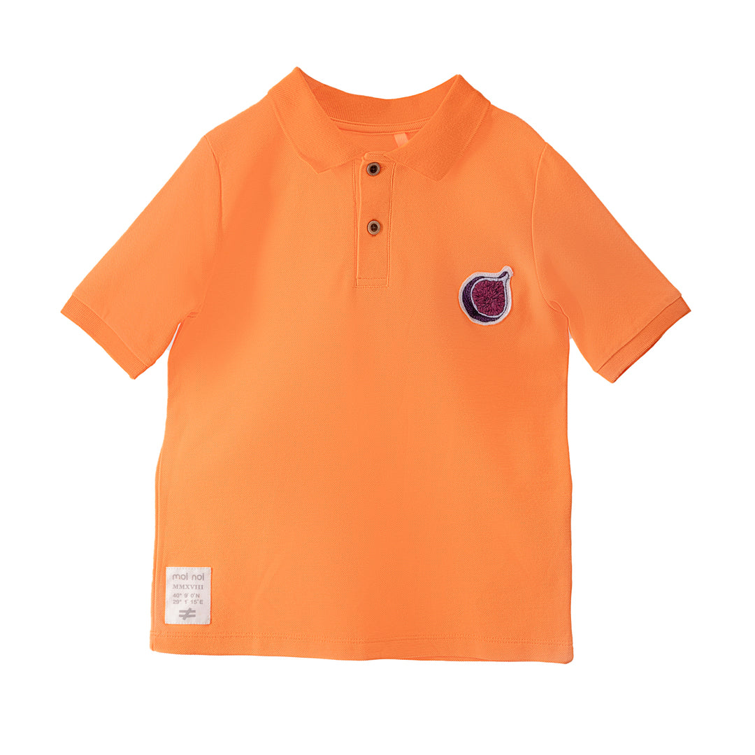 boys orange polo