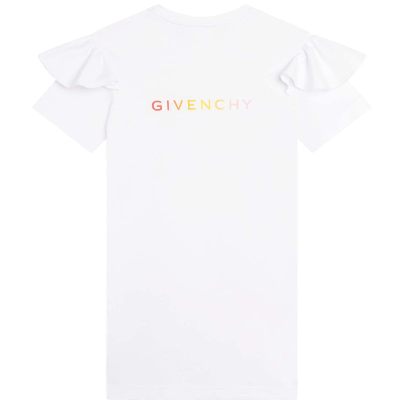 givenchy-h12291-10p-kg-White Logo Dress