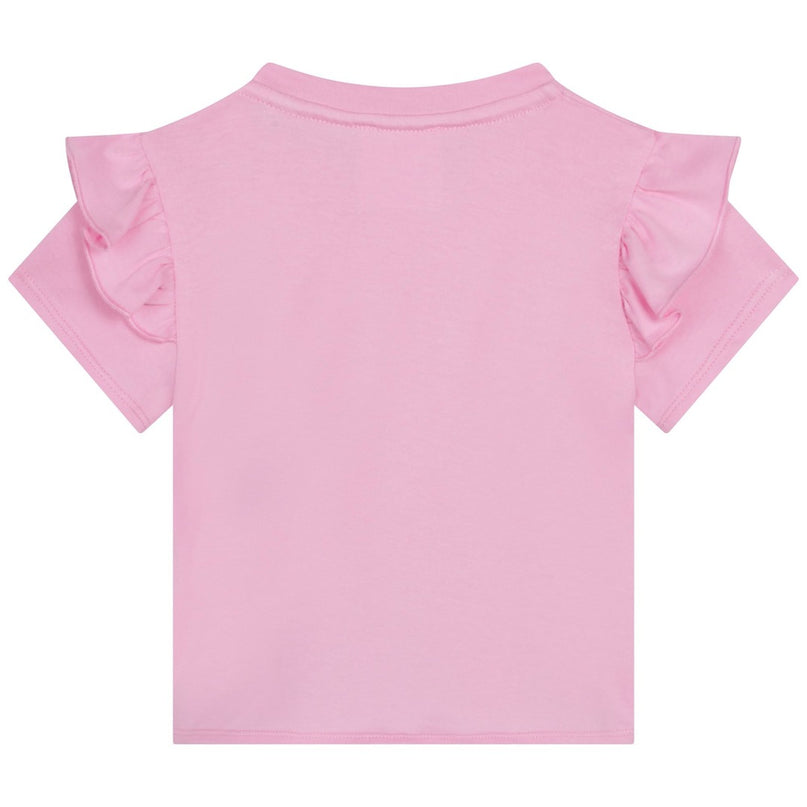 givenchy-h05256-465-bg-Pink Logo T-Shirt