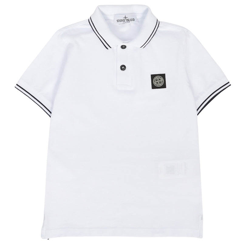 stone-island-781621348-v1001-White Logo Polo