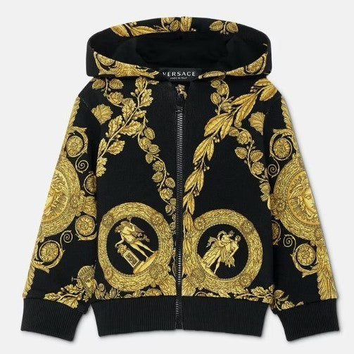 versace-Black Maschera Baroque Hoodie-1001658-1a07287-5b000