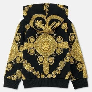 versace-Black Maschera Baroque Hoodie-1001658-1a07287-5b000