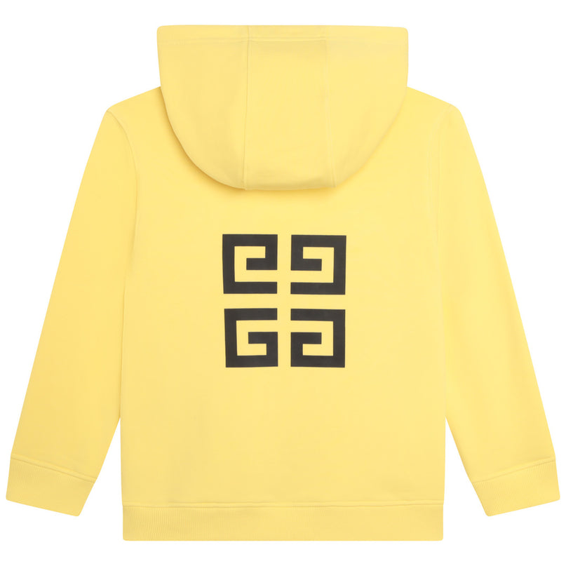 givenchy-h25426-571-kb-Yellow Cotton Blend Hoodie