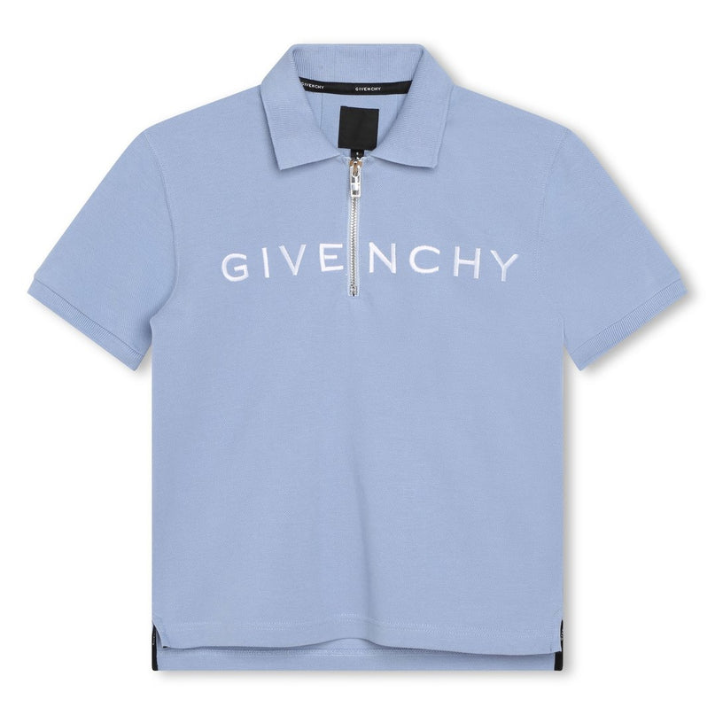 givenchy-h25419-790-kb-Pale Blue Logo Polo