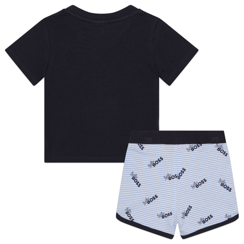 boss-j98415-849-nb-Blue T-Shirt & Shorts Set