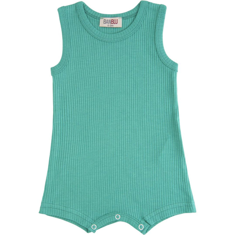 kids-atelier-banblu-gender-neutral-unisex-baby-boy-girl-green-turqoise-sleeveless-modal-romper-51429-green