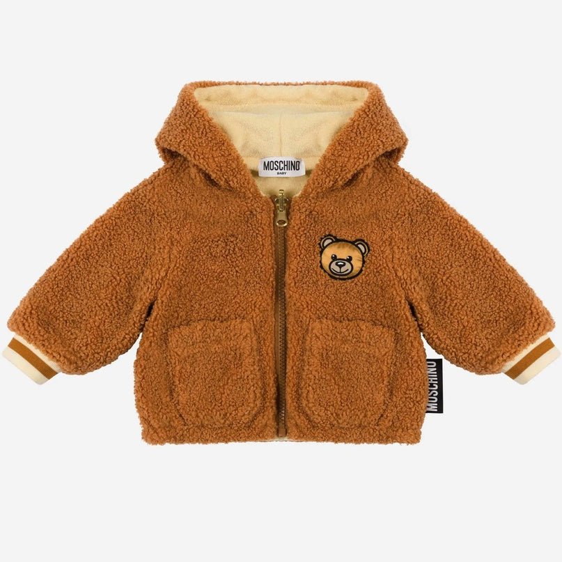 moschino-Brown Reversible Hooded Jacket-mua006-lia00-20093