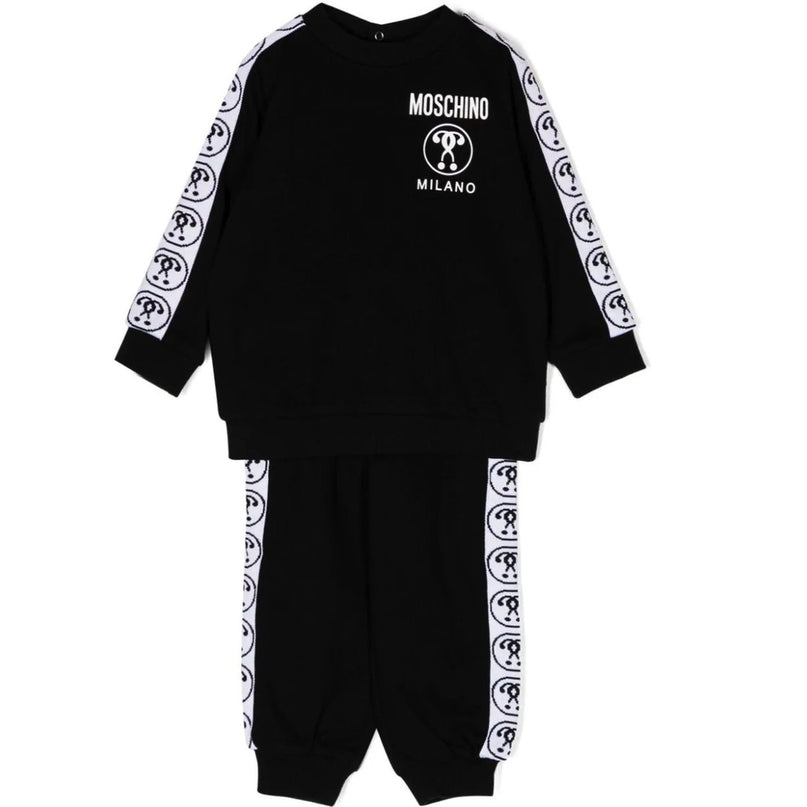 moschino-Black Logo Tape Tracksuit-muk04l-lca60-60100