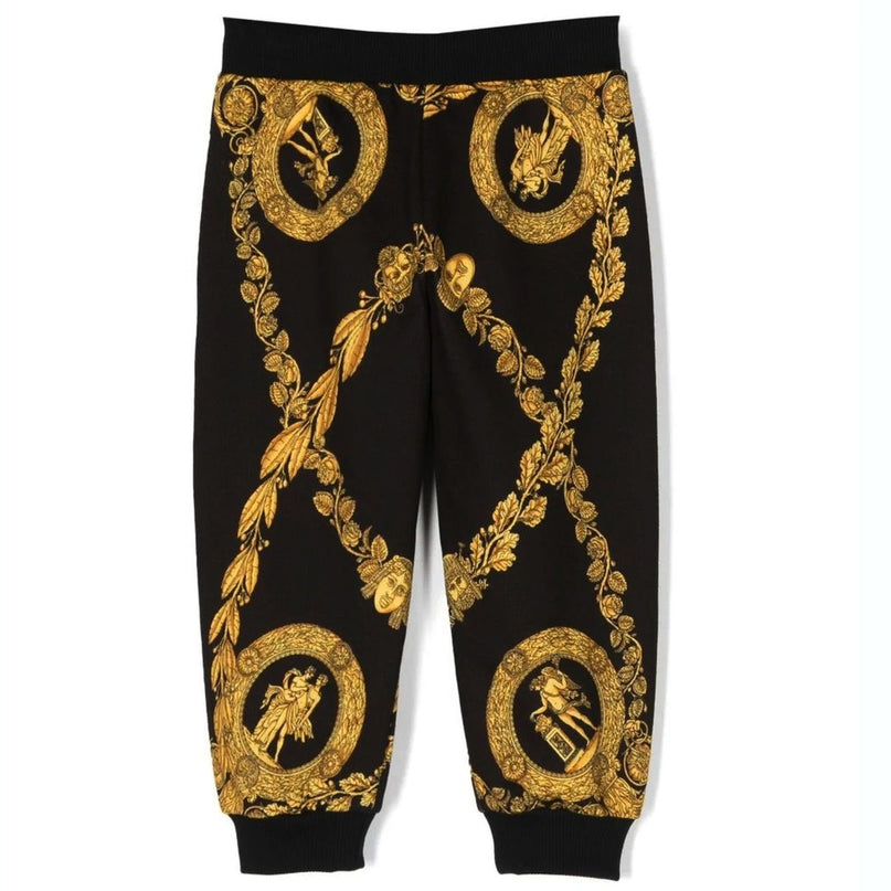 versace-Black Maschera Baroque Sweatpants-1007470-1a07287-5b000