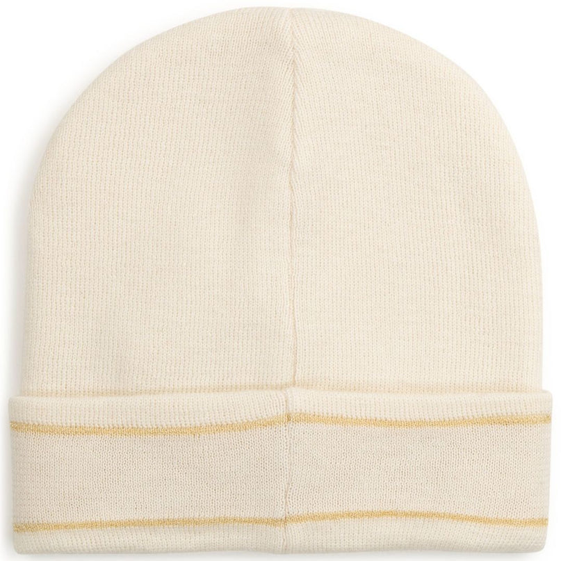 mk-r11110-Ivory Logo Beanie